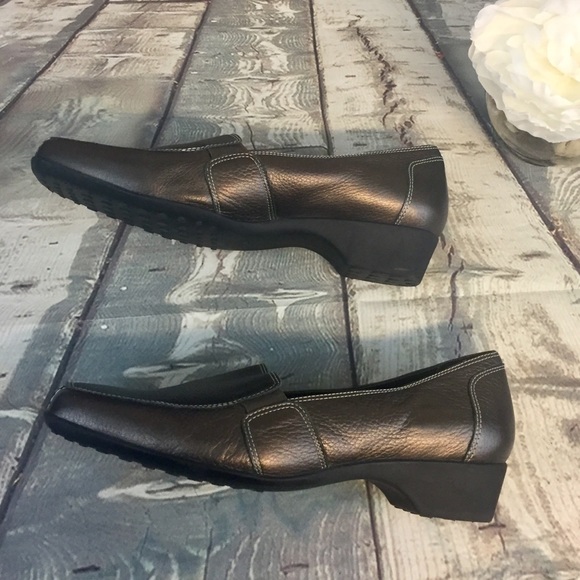 Elites by Walking Cradles Bronze Leather Loafers - Picture 8 of 8